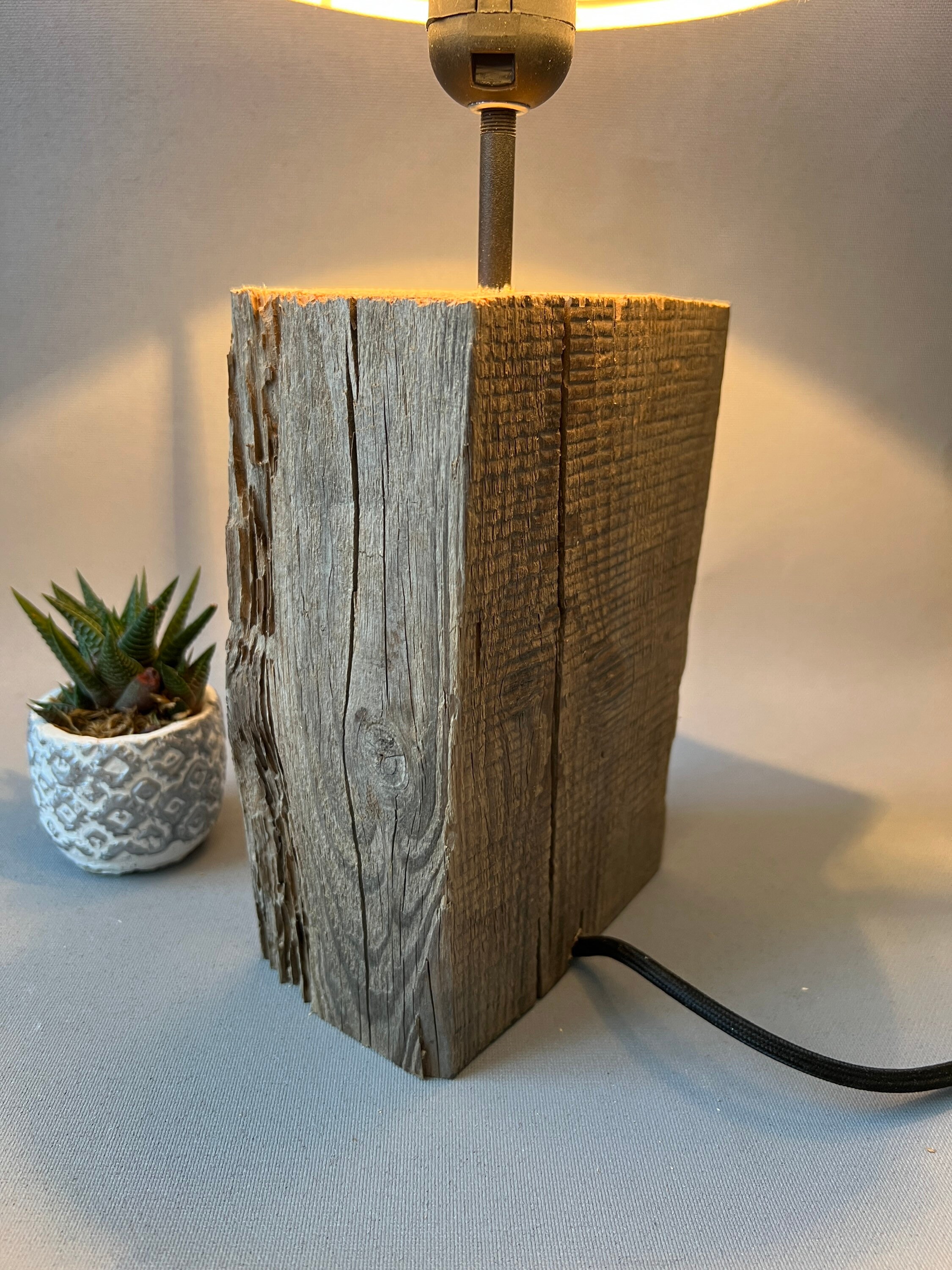 Night Light Aged Wood Desk Lamp Driftwood Home Decor Best - Etsy