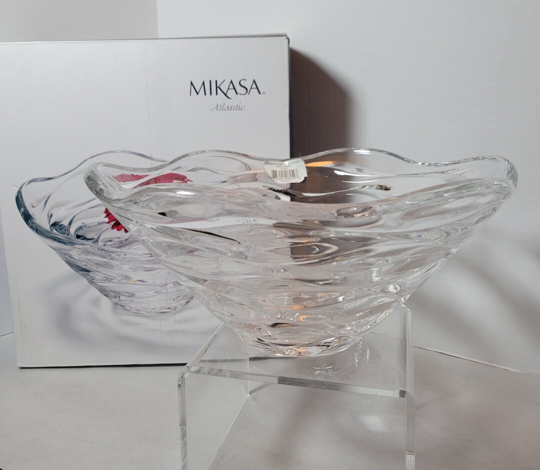 Mikasa Crystal Serving Bowlatlantic Brand NEW in Box Etsy