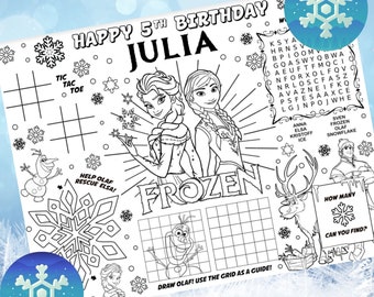 Download Frozen Coloring Etsy