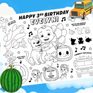 Cocomelon Coloring Pages Pdf 25 Printable Cocomelon Coloring Etsy