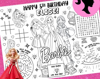 Download Barbie Coloring Page Etsy
