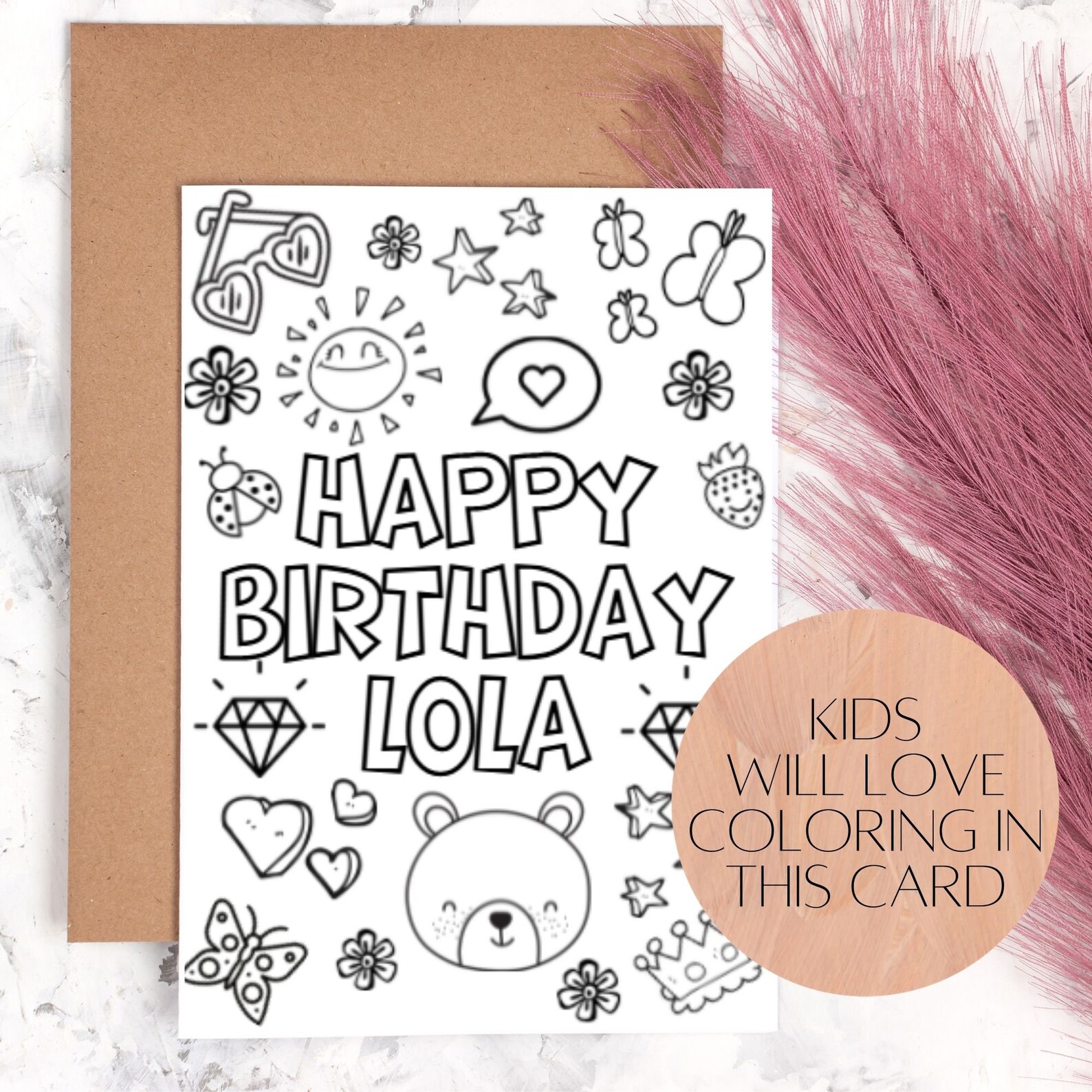 Printable Happy Birthday Lola Card for Filipino Grandma - Etsy