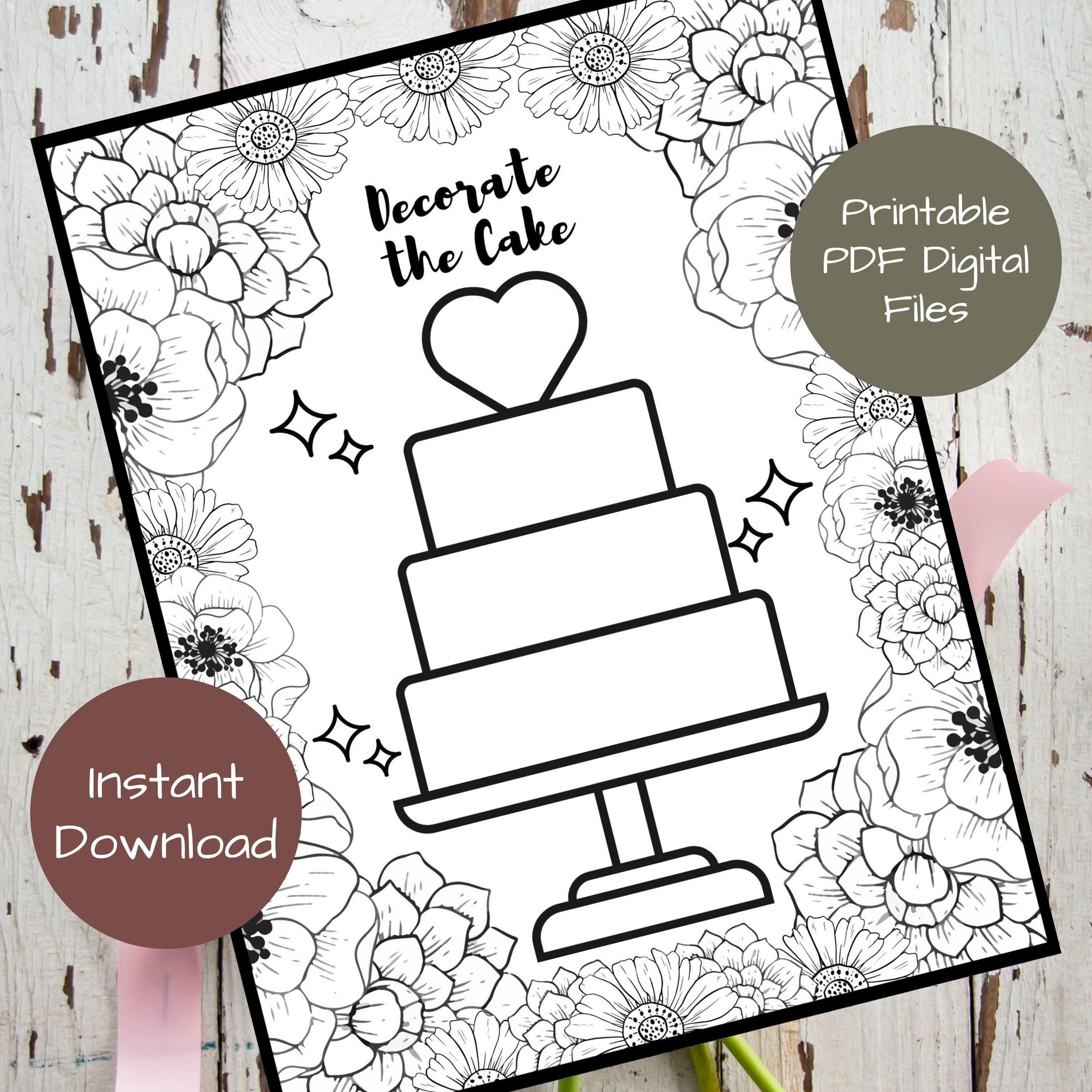 Bridal Shower Coloring Sheets Printable - Il Fullxfull.3241793159 83b8 
