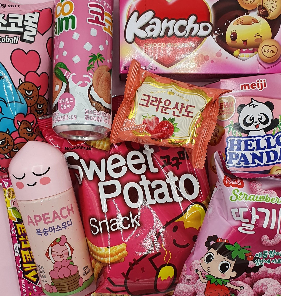 Pink Korean Snack Box - Great Value! - Etsy