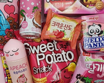 Pink Korean snack box - great value!