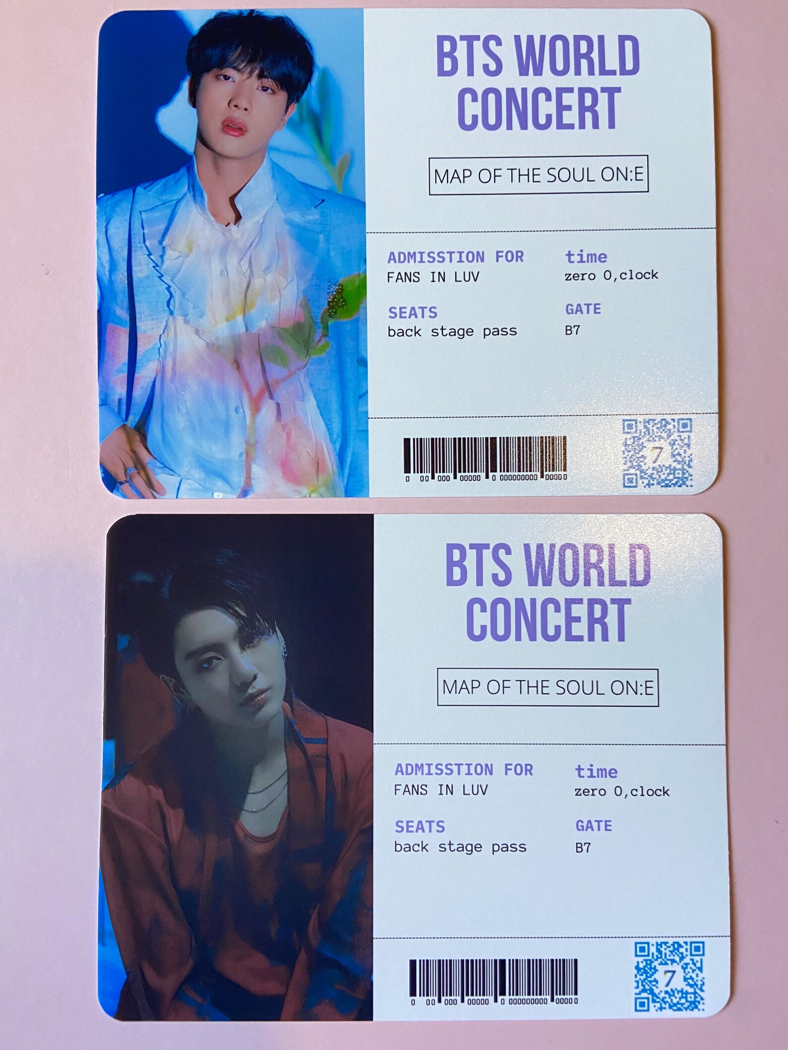 BTS concert tickets Etsy
