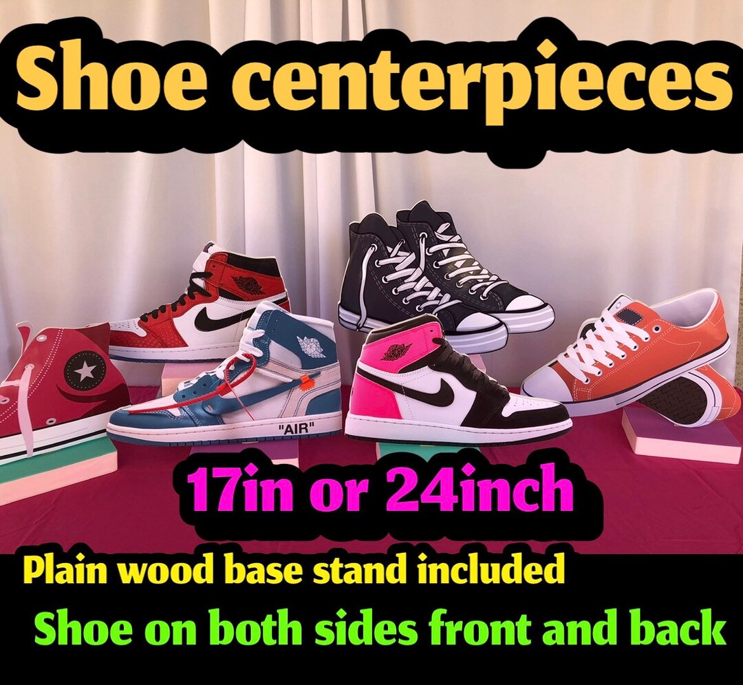 1shoe Centerpiece,sneaker Ball Centerpiece,sneaker Party, Sneaker