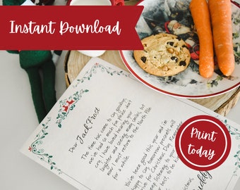 Elf Goodbye Letter | Christmas Eve Farewell Note (Digital Download)