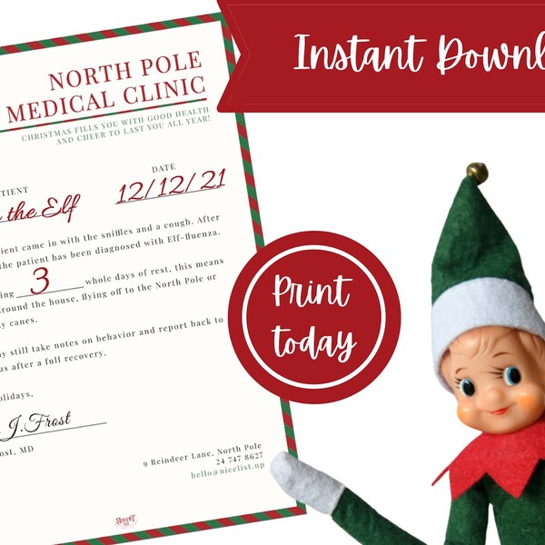 Elf Quarantine Letter - Etsy