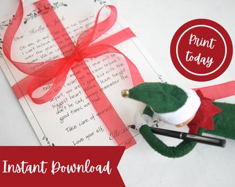 Elf Final Christmas Retirement Letter | Goodbye Forever Message (Digital Download)