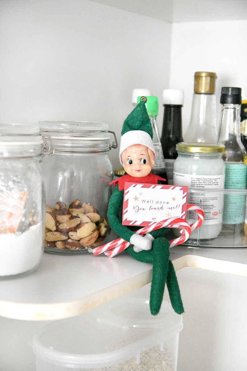 Christmas Elf Scavenger Hunt Printable Cards | Hide N Seek at Home ...