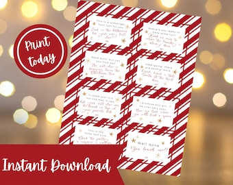 Christmas Elf Scavenger Hunt Activity | Hide n Seek Game Cards (Digital Download)