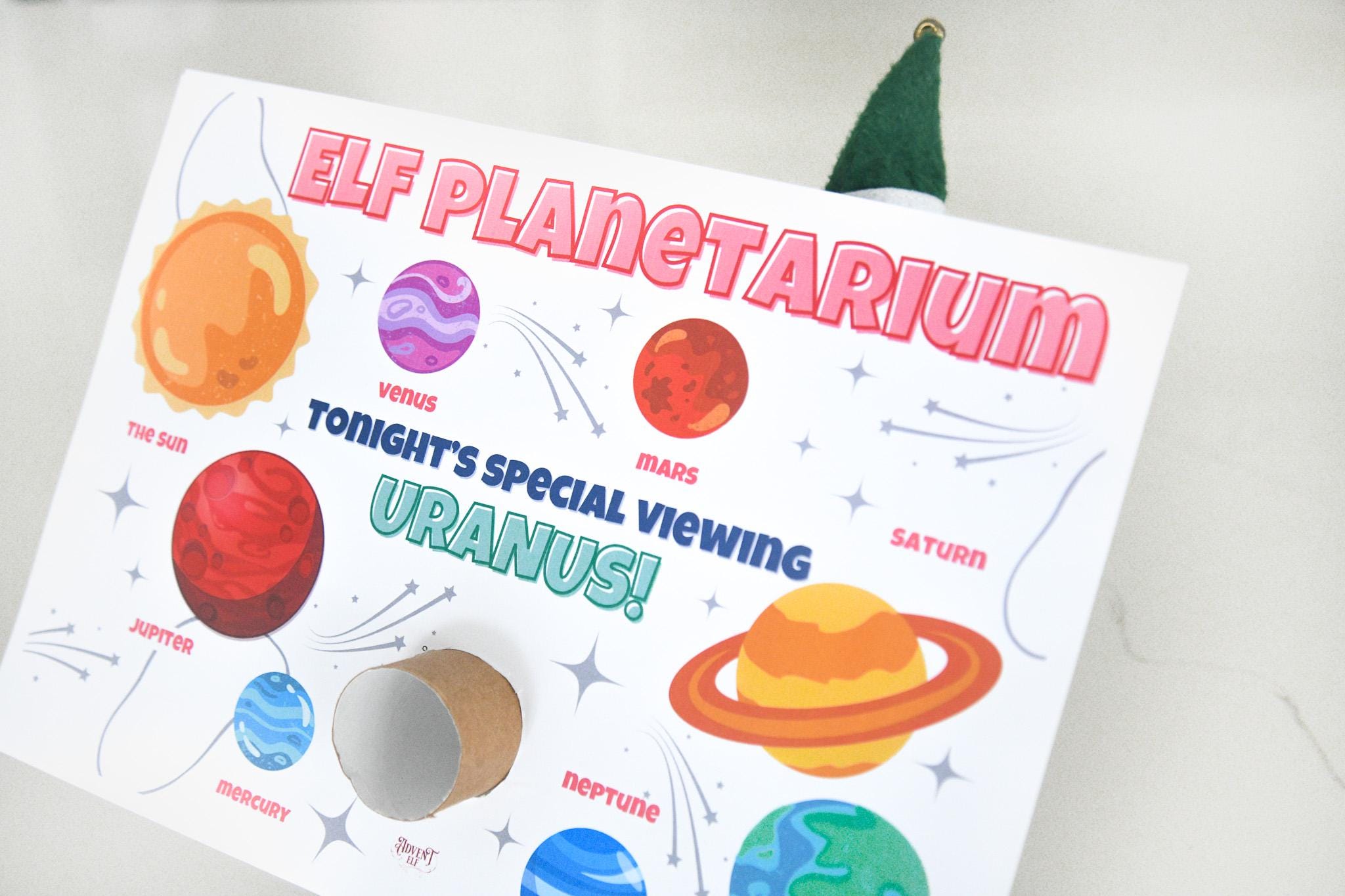 elf planetarium printable | funny uranus viewing sign (digital