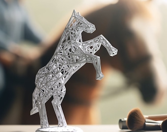 Horse Lover&#39;s Home Accent | Equestrian Figurines for Stable & Living Room | Sophisticated Stallion Decor Design