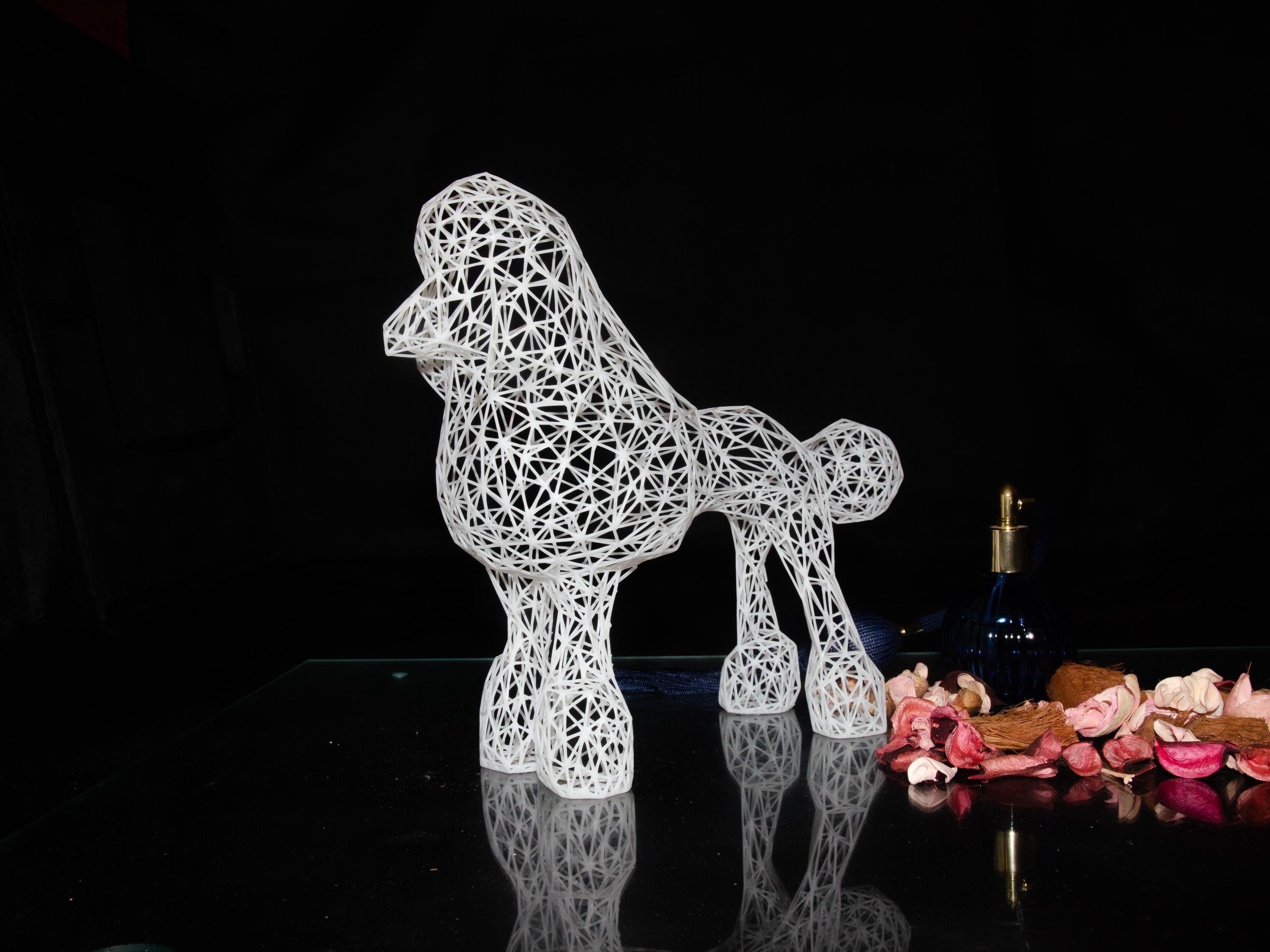 Elegant Poodle Sculptures | Crème de la Crème of Dog Ornaments | Perfect for Display or Office Decor | Gifts for Dog Lovers
