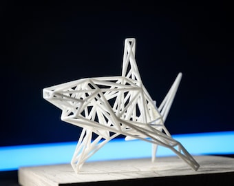 Great White Shark -  MINIMALISTIC - High-precision resin printing innovation