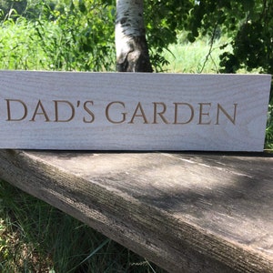 Dad's Garden Sign - Etsy