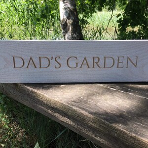 Dad's Garden Sign - Etsy