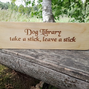 Dog Library sign