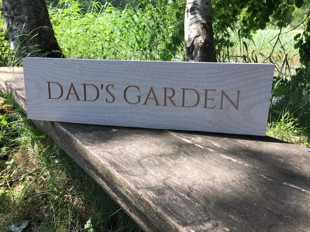 Dad's Garden Sign - Etsy