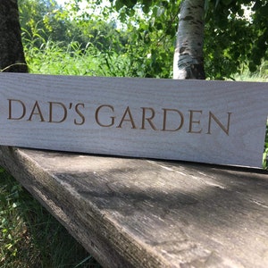 Dad's Garden Sign - Etsy