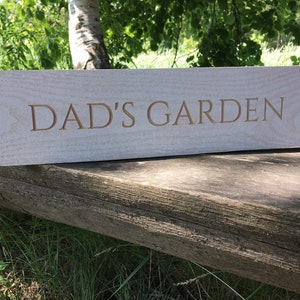 Dad's Garden Sign - Etsy