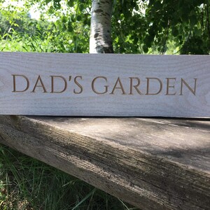 Dad's Garden Sign - Etsy