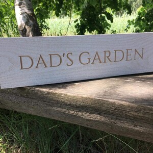 Dad's Garden Sign - Etsy