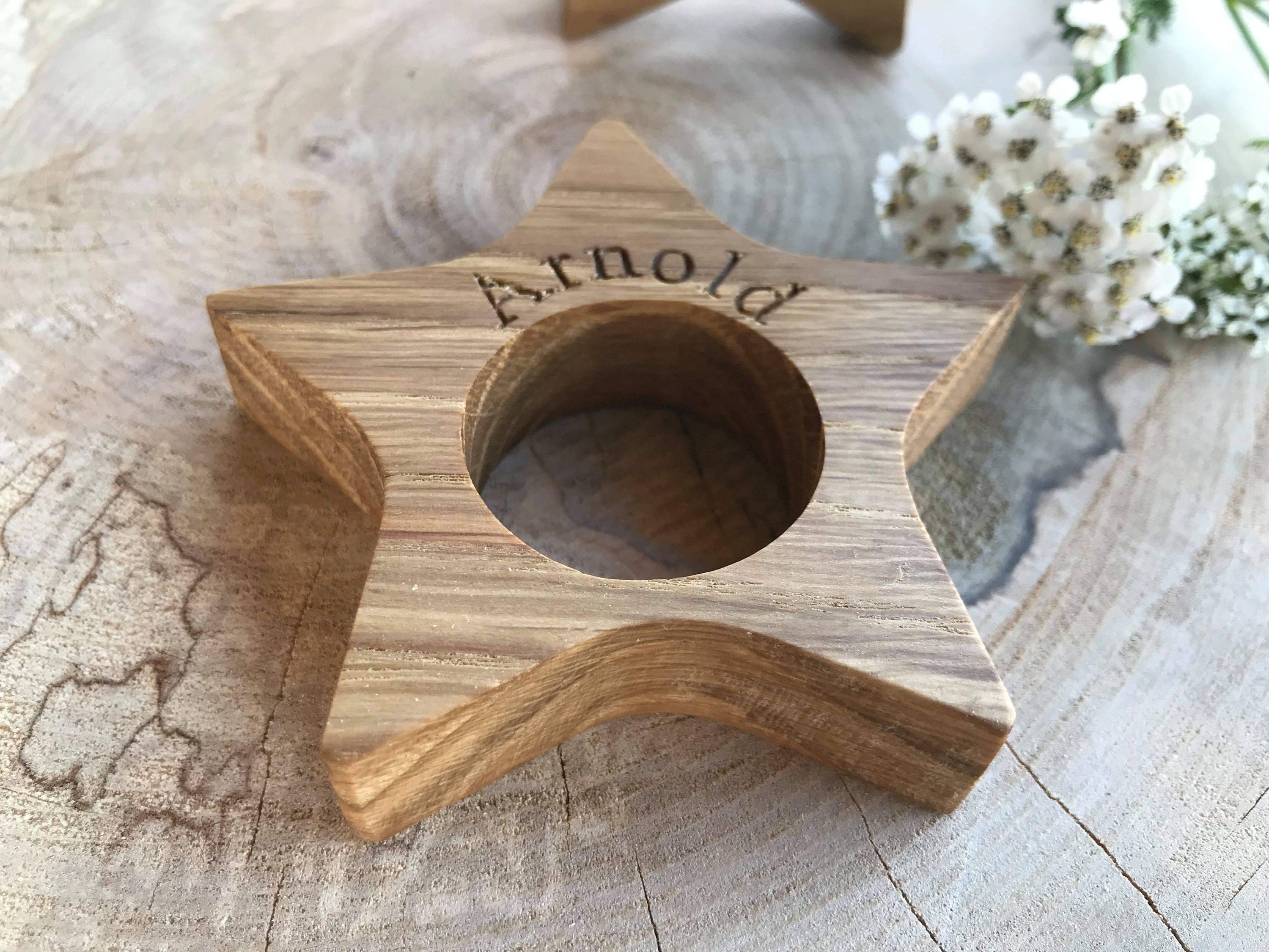 Personalized Oak Wood Napkin Rings Holders Etsy