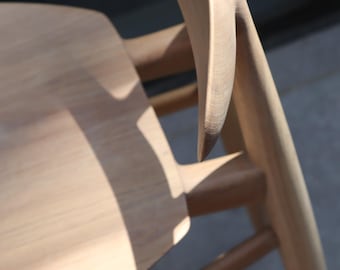 PINNA bar chair (2nd edition) handcrafted, solid wood, Scandinavian design
