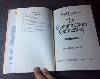 The Communicators Commentary hebrews Louis H. Evans Jr. 