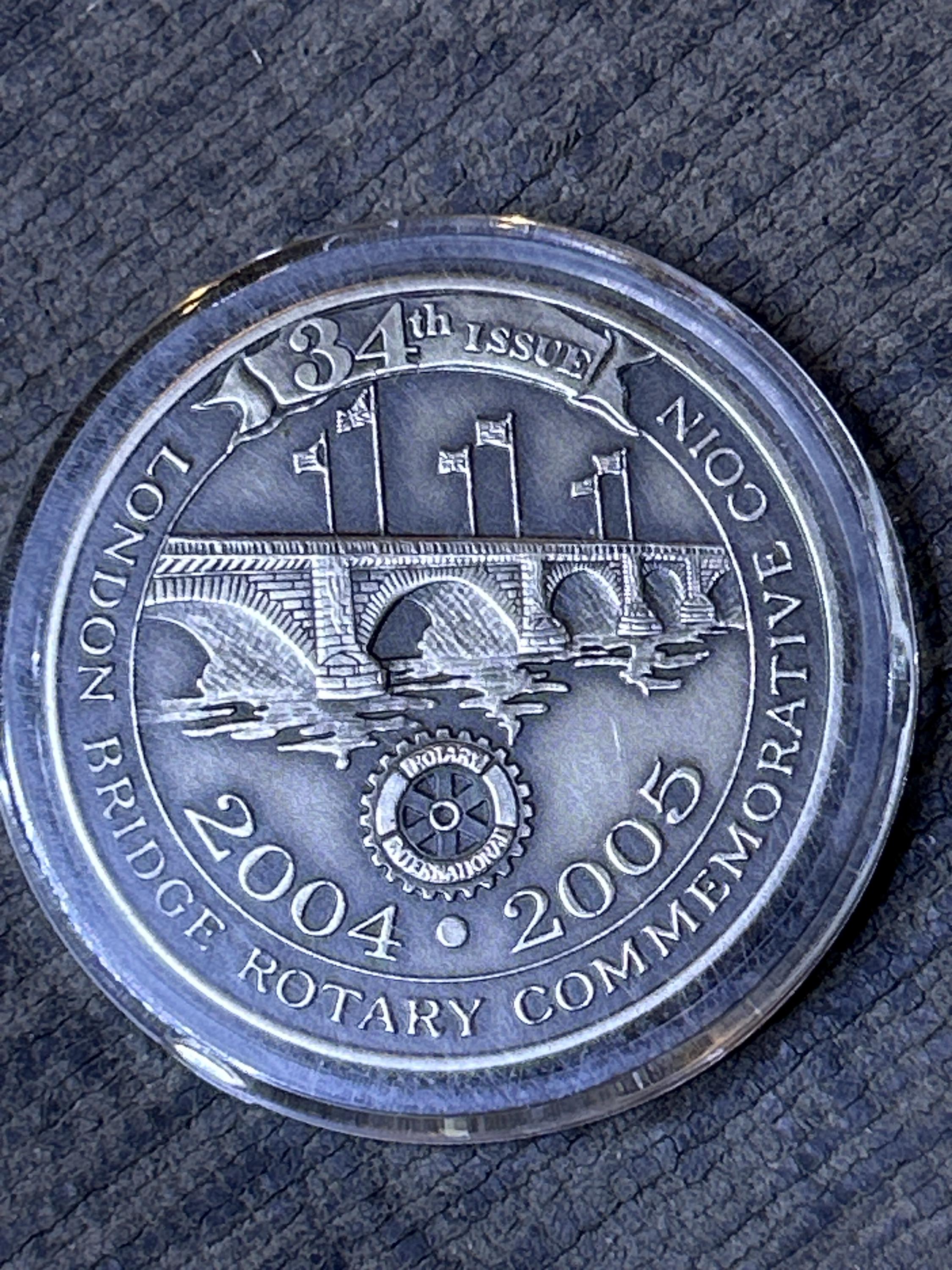 London Bridge Coin (lake Havasu Trade Dollar) 2004 34th Coin in
