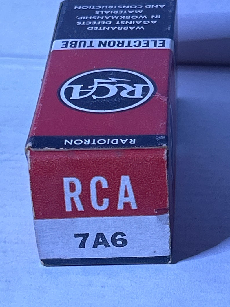 RCA Electron Tube “7A6” NOS NIB - Etsy