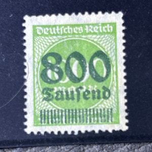 1923 Weimar Deutsche Reich Hyperinflation 800000/1000