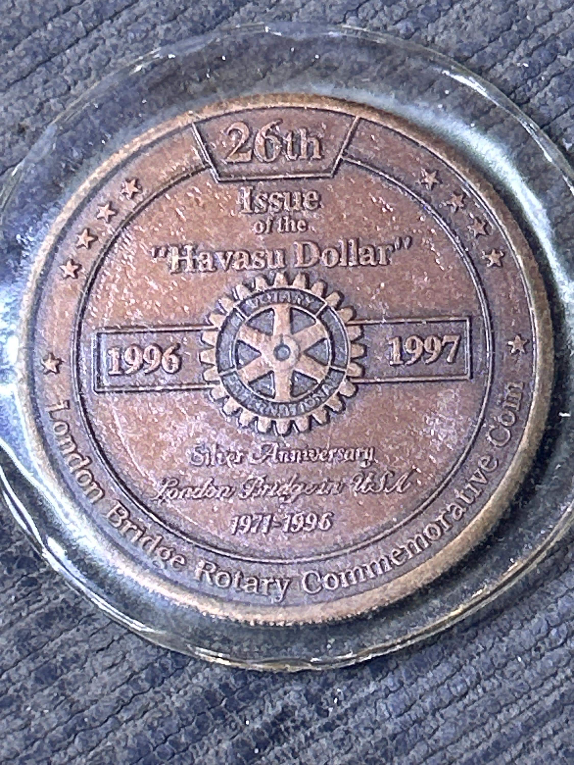 London Bridge Coin (lake Havasu Trade Dollar) 1996 26th Coin in
