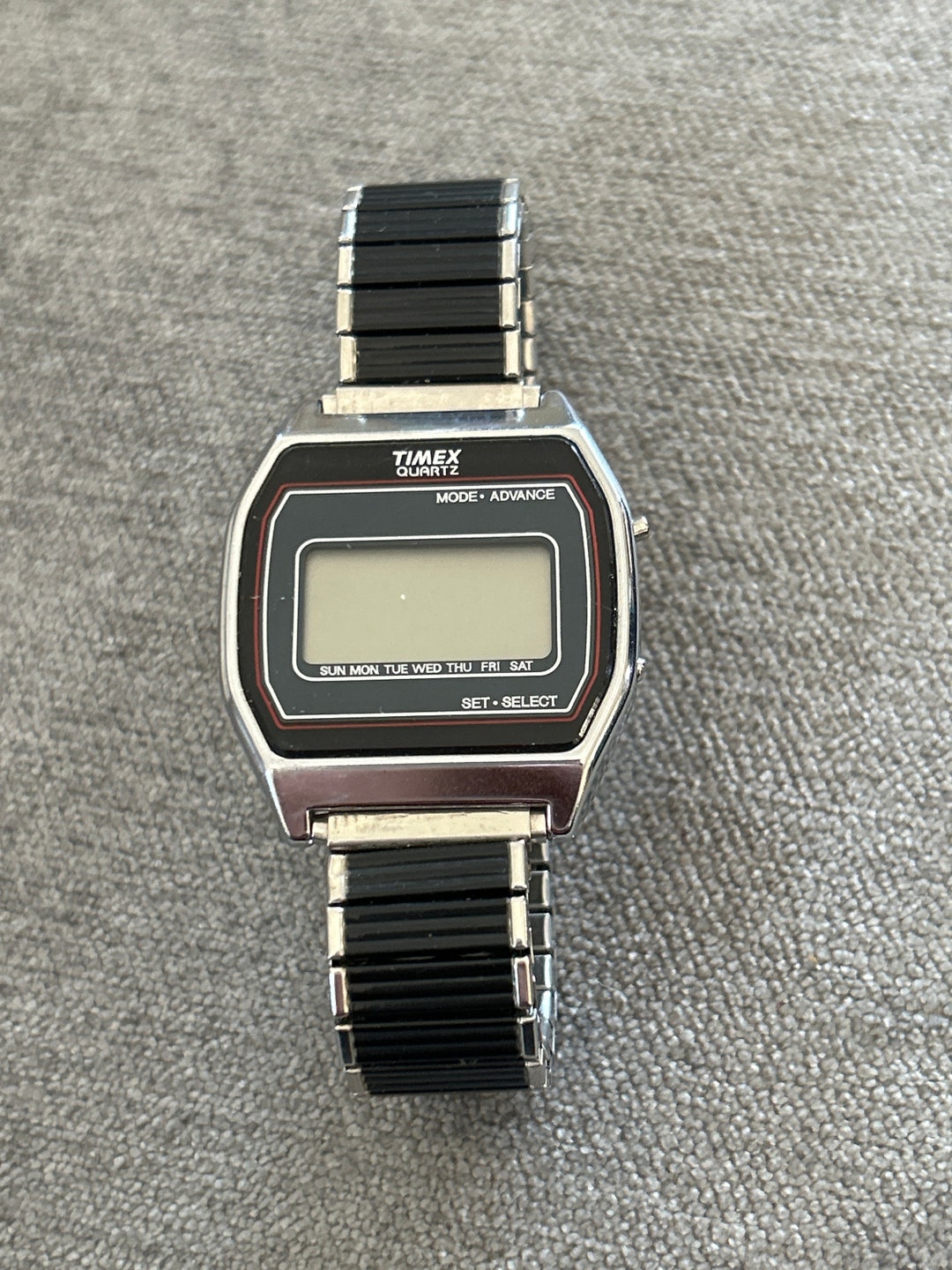 Vintage Timex Quartz Digital Watch Etsy