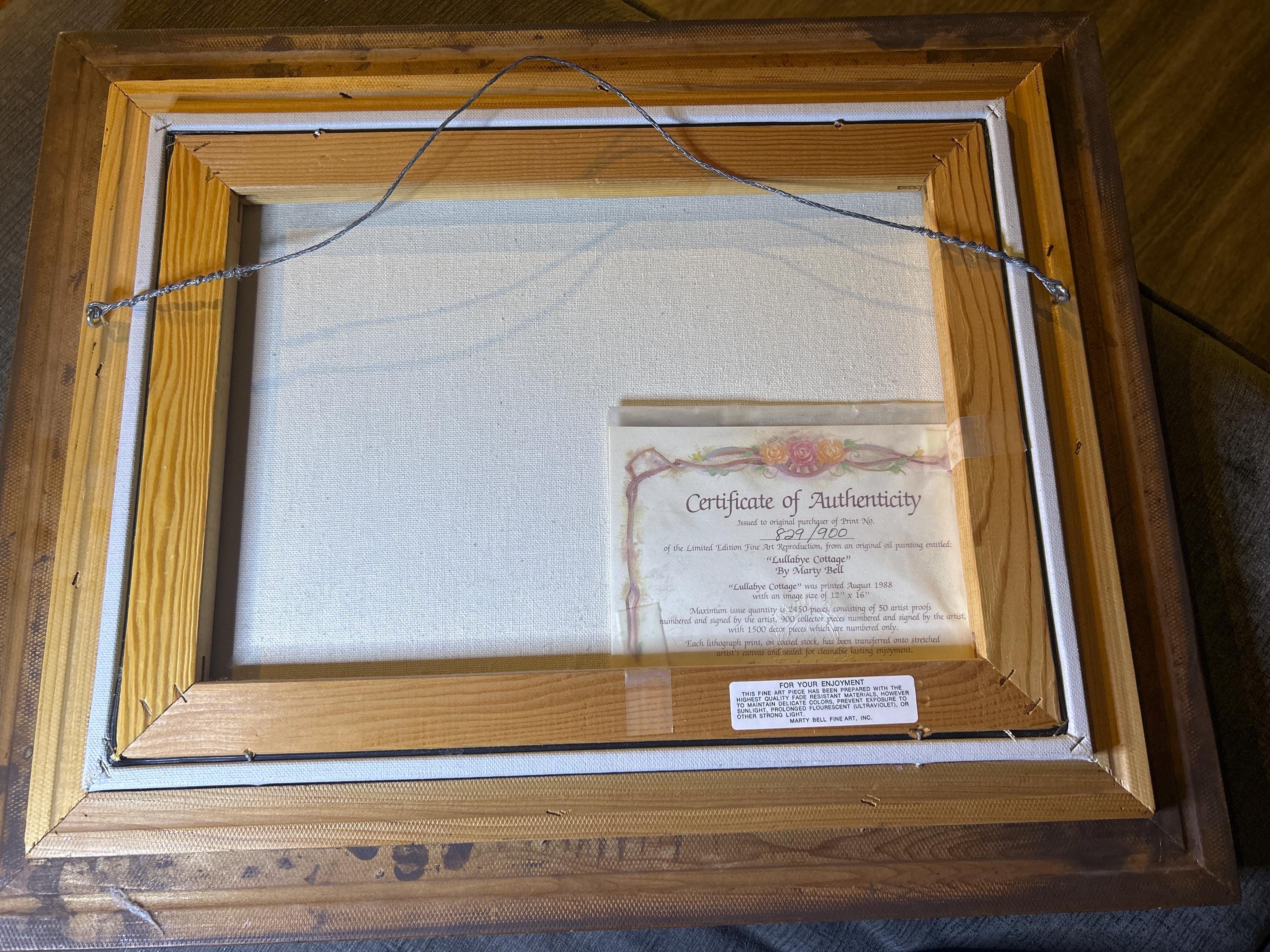 Marty Bell Print “lullabye Cottage” Signed-numbered 829-900