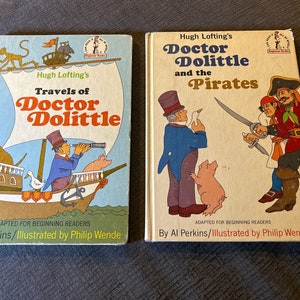 2 Beginner Books “Dr. Dolittle Books” 1960’s HC