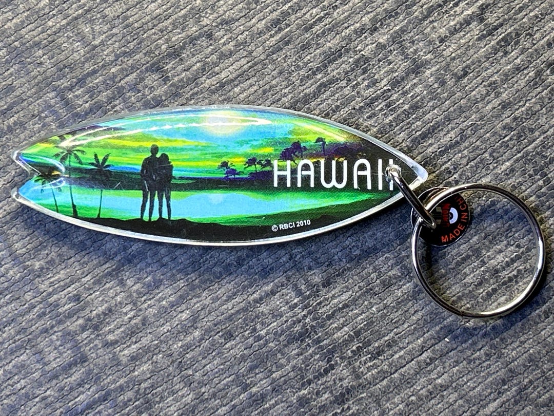 Vintage Hawaii Keychain - Etsy