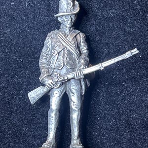 Franklin Mint Pewter Soldier “1794 Army Private” Excellent