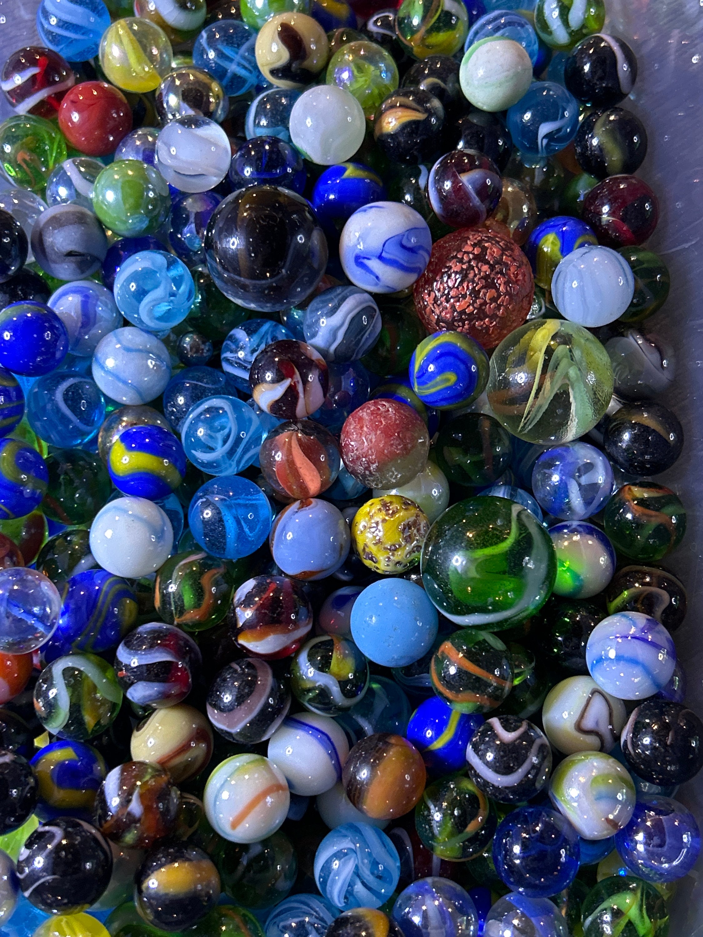 Premium Photo  Colorful colored glass marbles marbles for kids