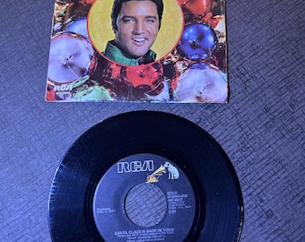 Elvis Presley 45 “Blue Christmas/Santa Claus is Back in Town” Excelente
