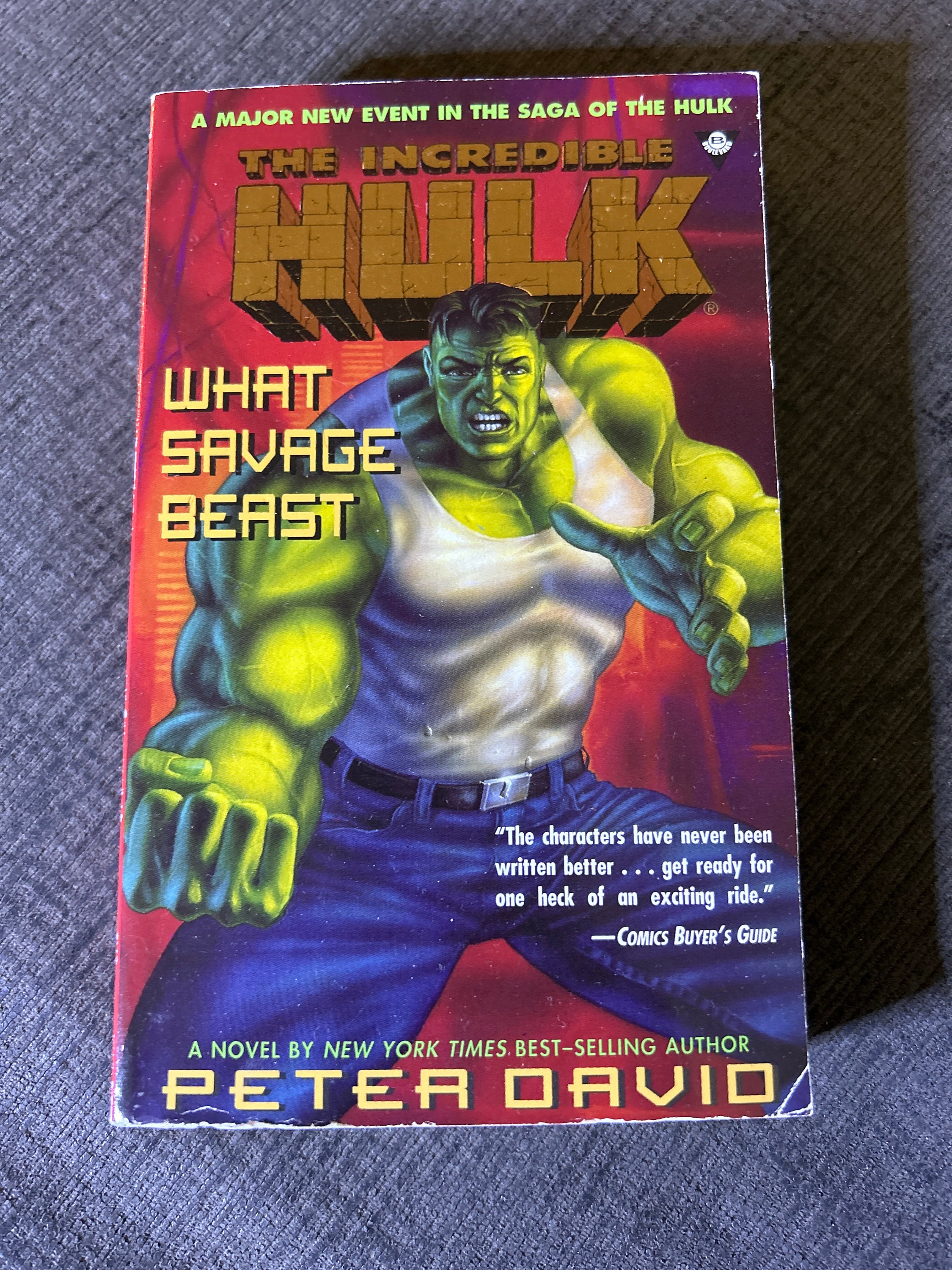 The Incredible Hulk “what Savage Beast” by Peter David Papeerback