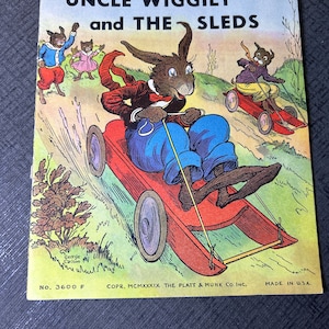 1939 “Uncle Wiggily and The Sleds” by Howard Garis. Excellent