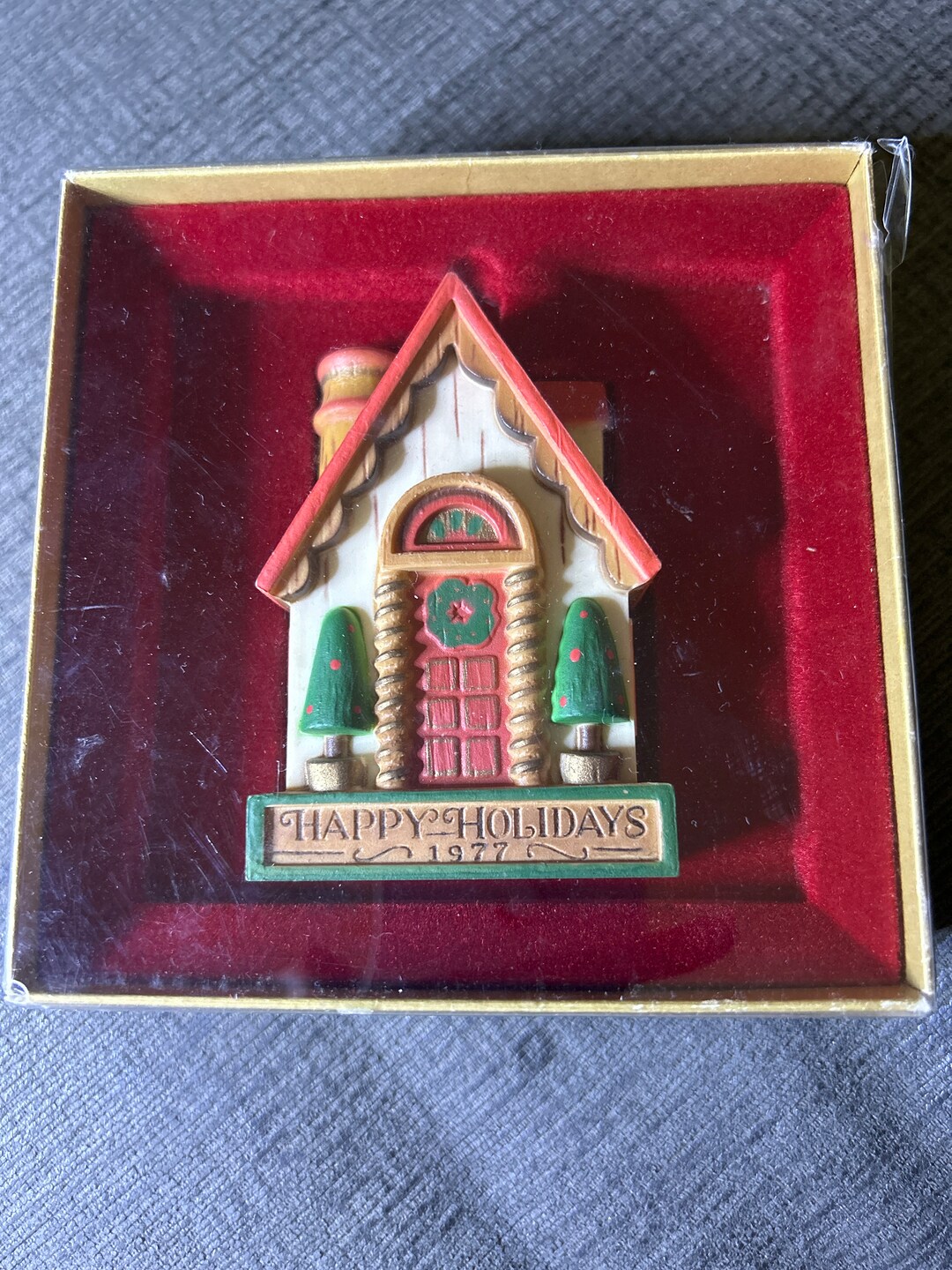 1977 Hallmark Ornament tree Trimmer Collection House With Box Etsy