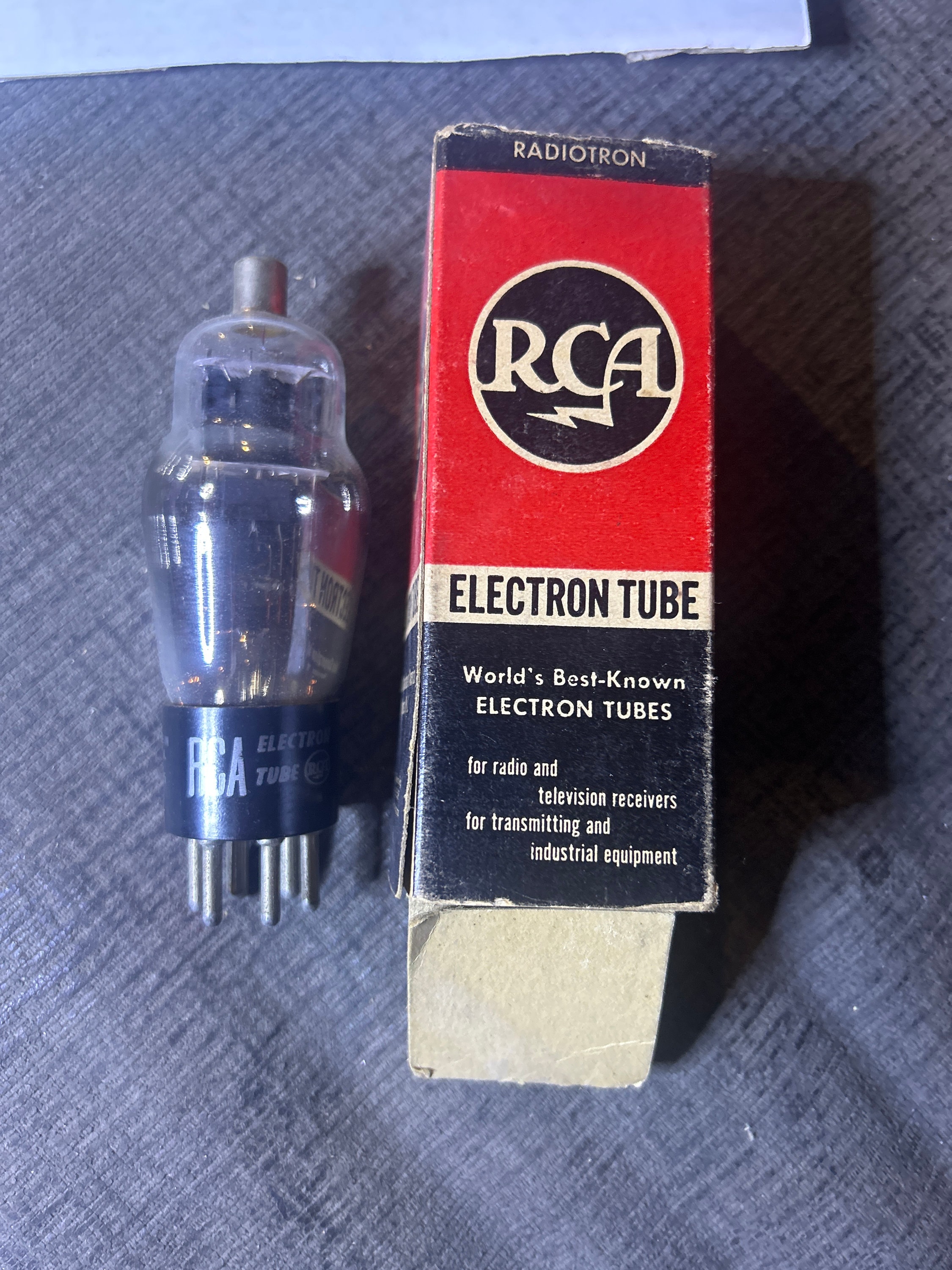 📻 Tubes RCA NOS 12AL5 – Lot De 5 Tubes électroniques Neufs, Emballage D'origine