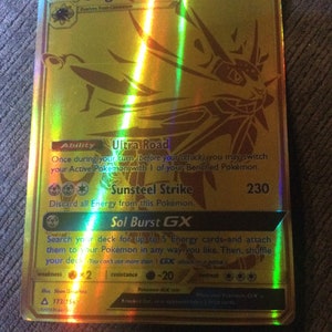  Pokemon - Solgaleo GX - 173/156 - Secret Rare - Sun