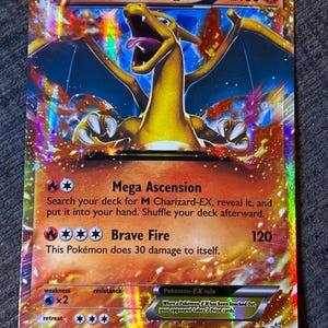 Pokemonkaart "Charizard EX XY17"-Holo-Mint (Plus Bonus Vintage Card)