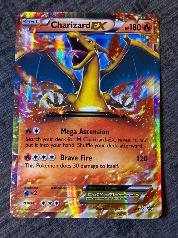 Pokemon Card “charizard EX Xy17”-holo-mint (plus Bonus Vintage
