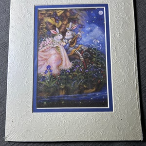Dan Morris 8x10 “Bunny Tea Party” Matted Print
